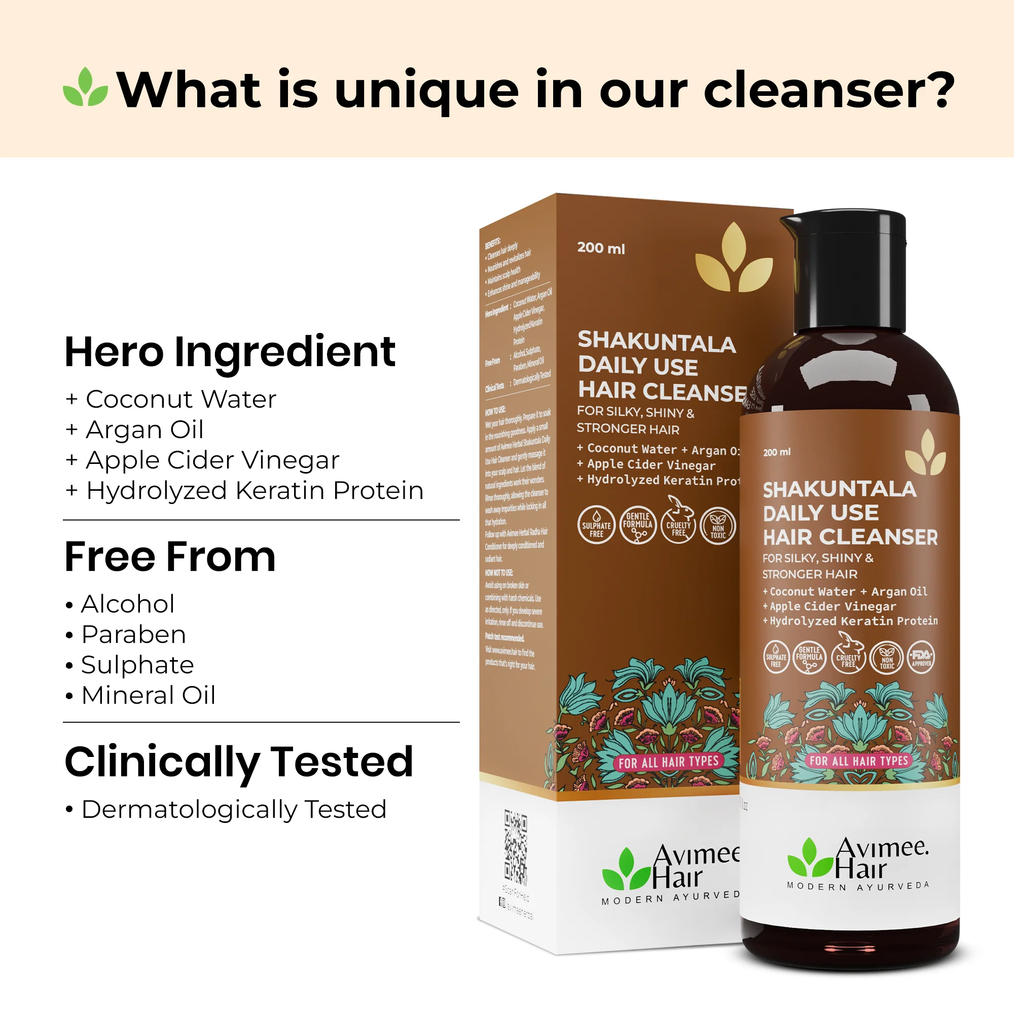 Shakuntala Daily Use Shampoo + Radha Hair Conditioner Super Saver Combo - Image 3