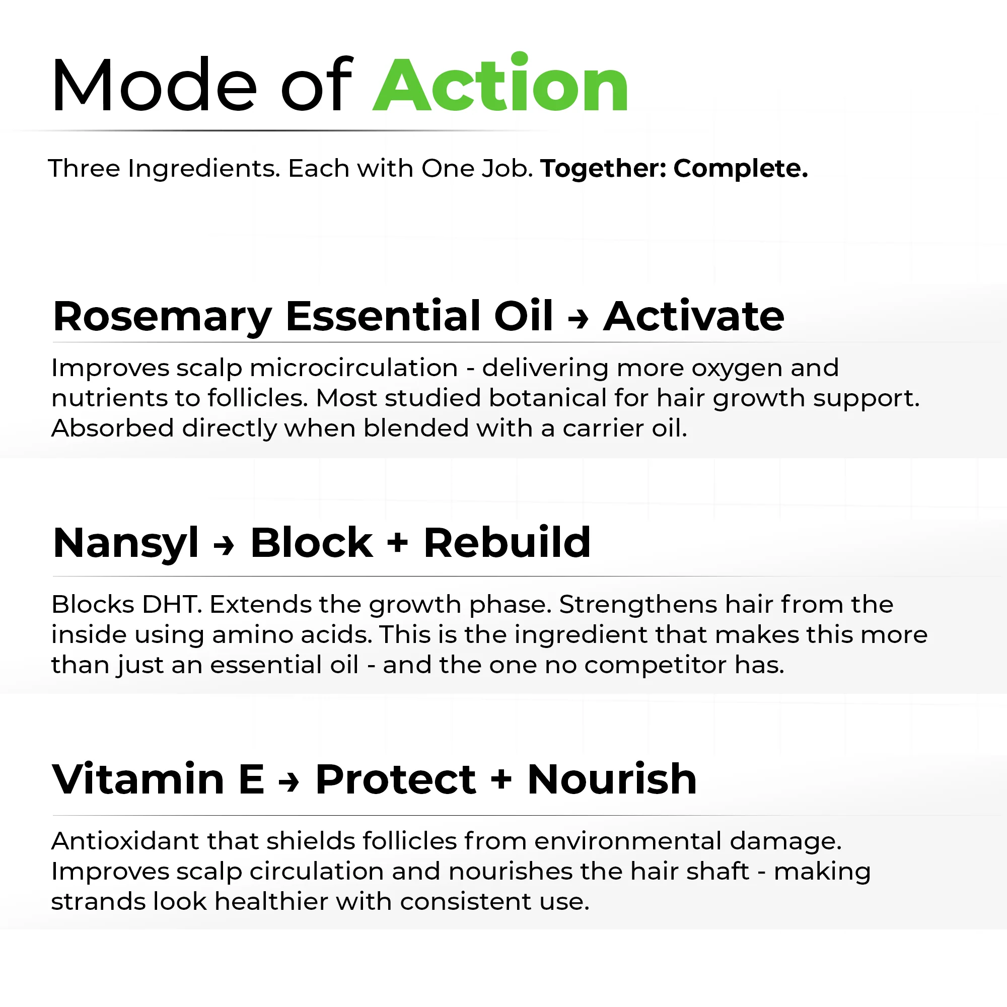 Rosemary Essential Hair Oil with Vitamin E & Nansyl - Image 6